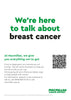 We're here to talk about breast cancer