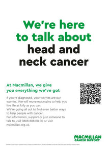 We're here to talk about head and neck cancer