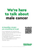 We're here to talk about male cancer