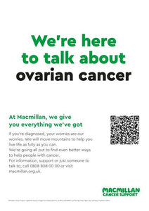 We're here to talk about ovarian cancer