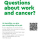 Questions about work and cancer?