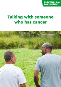 Talking with someone who has cancer