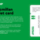 Macmillan toilet card and leaflet