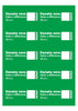 Collection bucket lid sticker