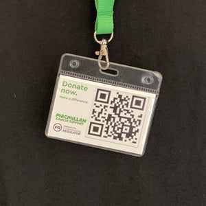 QR code lanyard card