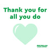 "Thank you for all you do" recognition card (Pack of 6)