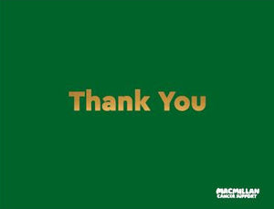 Gold foiled "Thank You" landscape recognition card (Pack of 5)