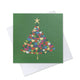 Green Christmas tree card (Pack of 10)