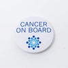 "Cancer on board" badge and leaflet
