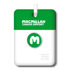 Single Macmillan "M" pin badges