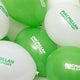 Greene King balloons - green and white